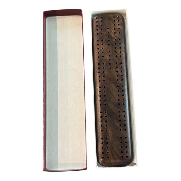 Heartwood Creation Birdseye Maple Travel Cribbage Board in its Original Box - Picture 1 of 5